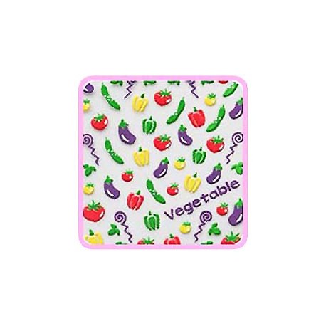 3D Sticker - Purple Garden CN-02