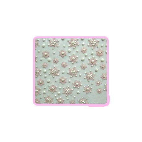 3D Sticker - Frosty Pink Flakes